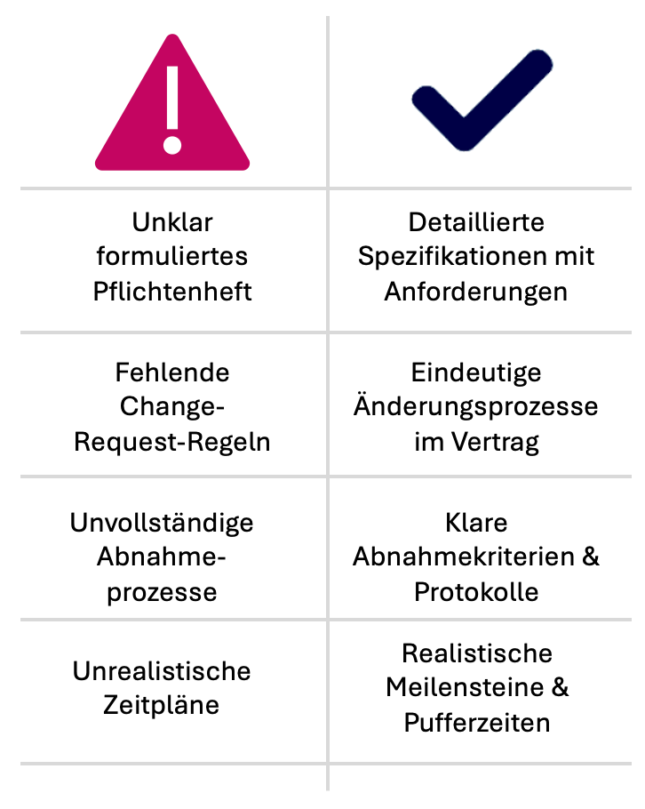 ERP Vertrag - Fallstricke